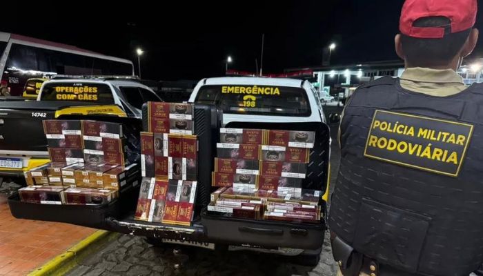 Laranjeiras - Malas com cigarros contrabandeados são apreendidas na BR-277 